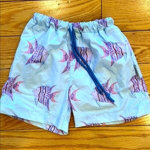 Nantucket Kids Fish Print Swim Shorts size 12-18mo